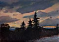 First Light with Snow