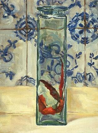 Painting of 'Dragons (Vase with Chilli
Peppers)'