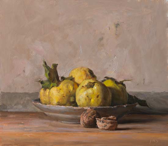 still life with quinces
